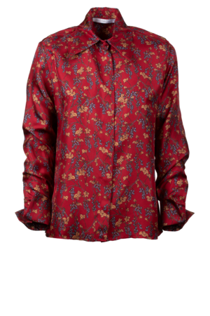 Floral shirt in pure silk - still