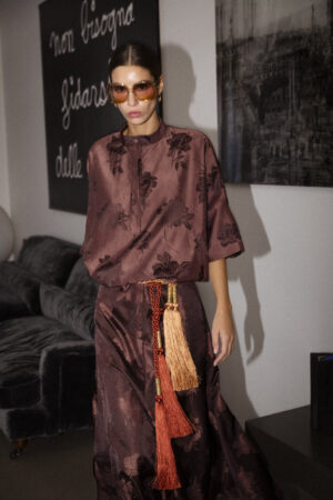 CAMICIA SERAFINO JAQUARD TON SUR TON