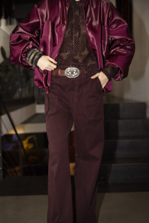 PANTALONE PARIS FUSTAGNO BORDEAUX