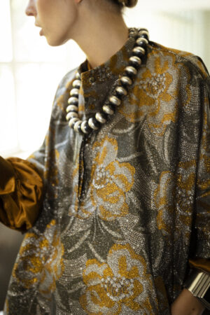 CAMICIA SERAFINO JAQUARD FIORI LUREX