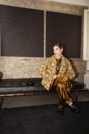 GIACCA COCOON JAQUARD