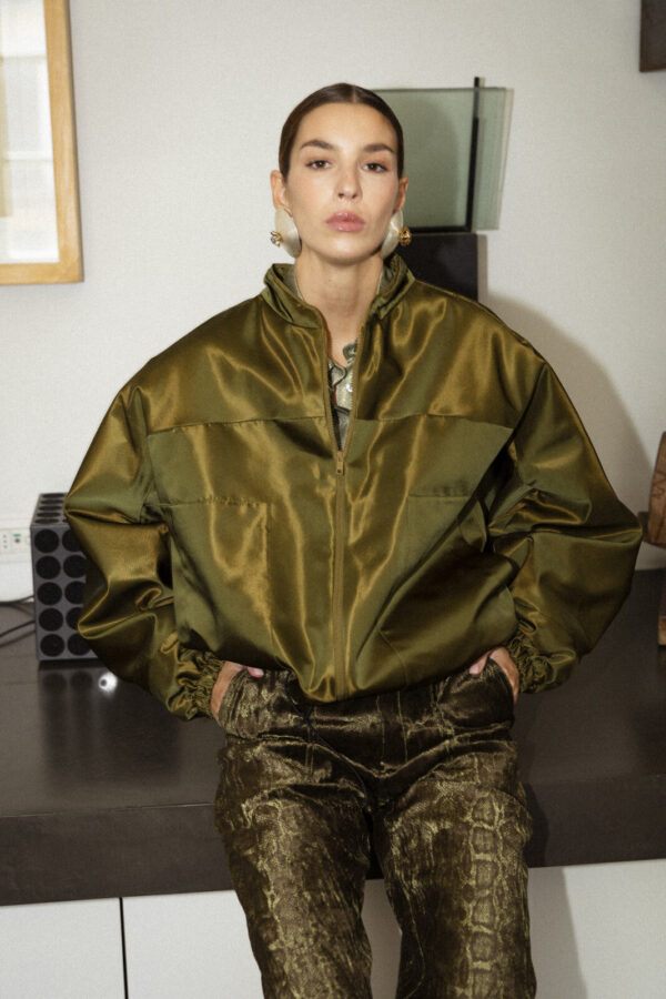 GIACCA KIMONO SPORTY DUCHESSE VERDE