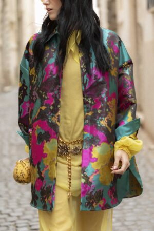 Abito Ghost Silk Creponne Giallo