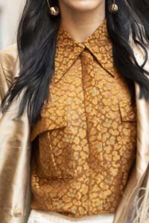 Camicia Classica Pizzo Bronzo