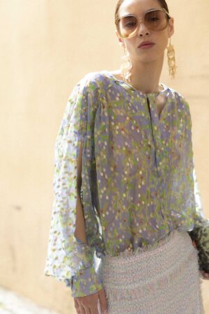 Camicia Fanny Silk Chiffon Mughetto