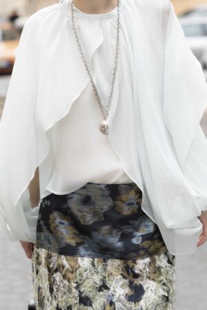 Camicia Ghost Silk Georgette Ghiaccio