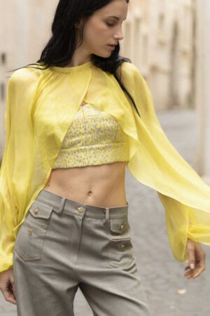 Camicia Ghost Silk Georgette Senape