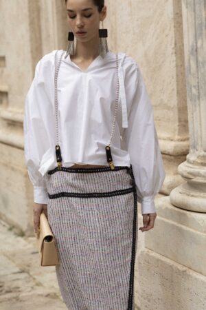 Gonna Baschina Chanel Fantasia Blu