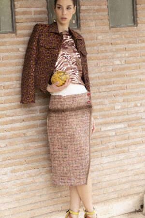 Gonna Baschina Chanel Fantasia Bronzo