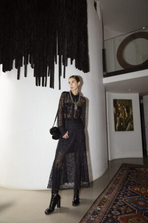 Gonna Telini Pizzo Nero