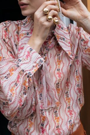 CAMICIA SBUFFO SILK FANCY CHIFFON – LIGHT BASE