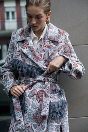 CAPPOTTO TRENCH TAPIS JACQUARD