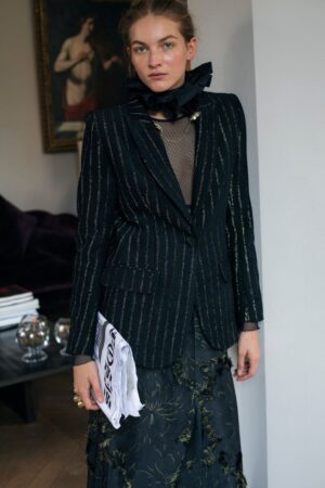 GIACCA CLASSICA TWEED – BLACK & GOLD