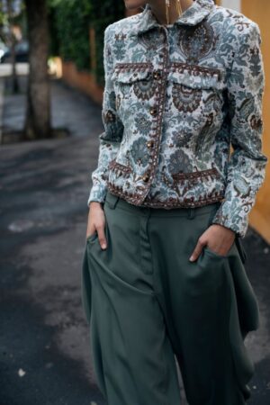 PANTALONE ALI FOULARD DI SETA