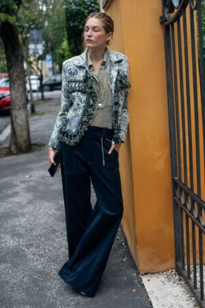 PANTALONE PARIS VELLUTO – BLUE