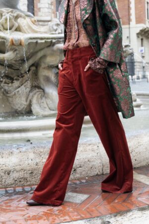 PANTALONE PARIS VELLUTO – TOBACCO